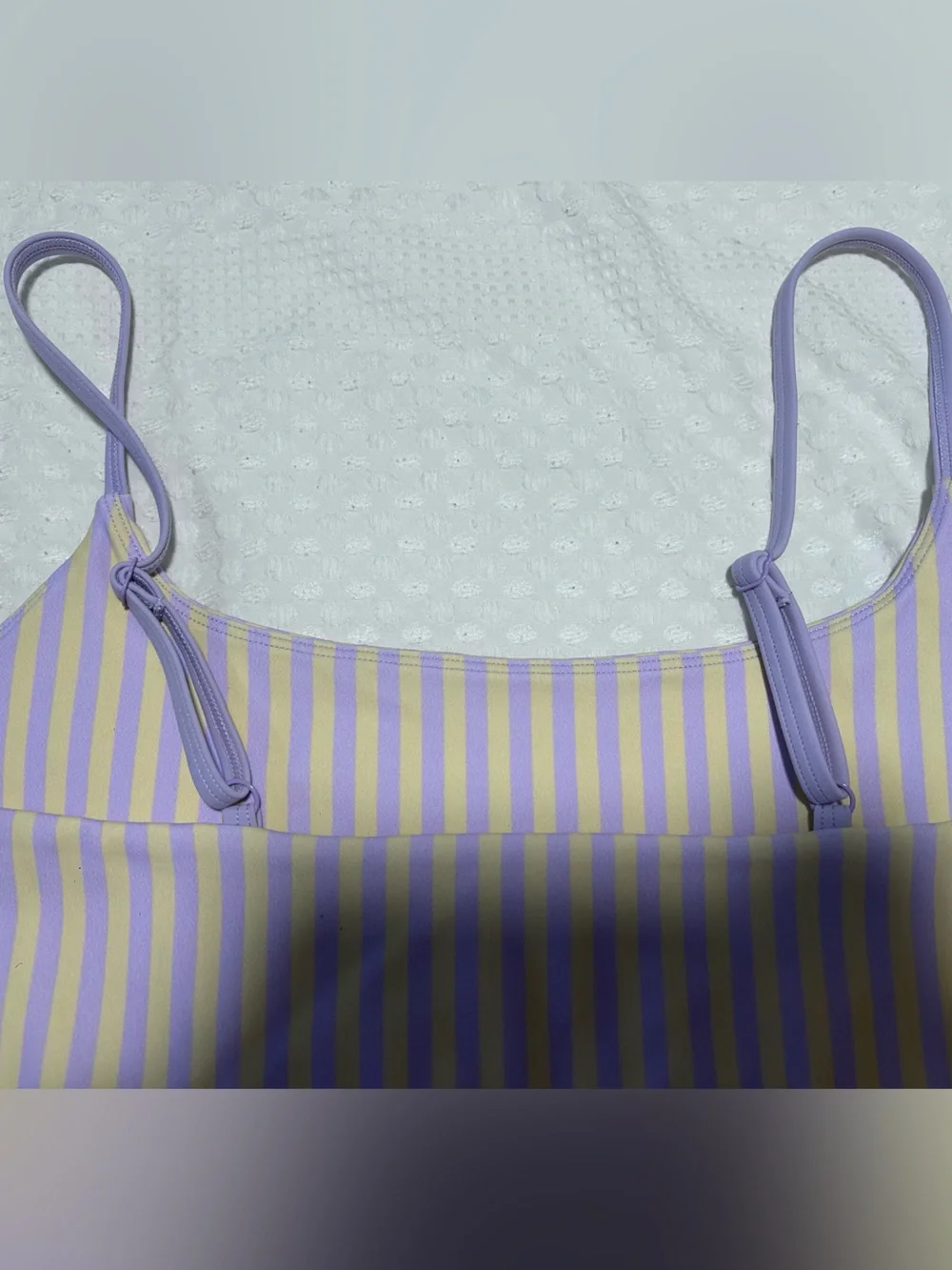 SET Active Luxform Lux Stripe Base Bra - Buttercream Size XL NWOT